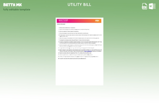 модерен стил Нигерија Spectranet неверојатен шаблон за страници за сметки за к 1